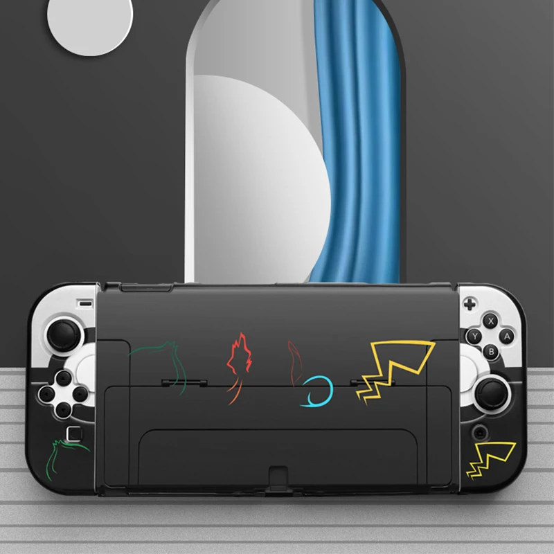 Estojo protetor para Nintendo Switch OLED, capa dura para PC, carcaça do controlador NS Joy-Con, acessórios OLED