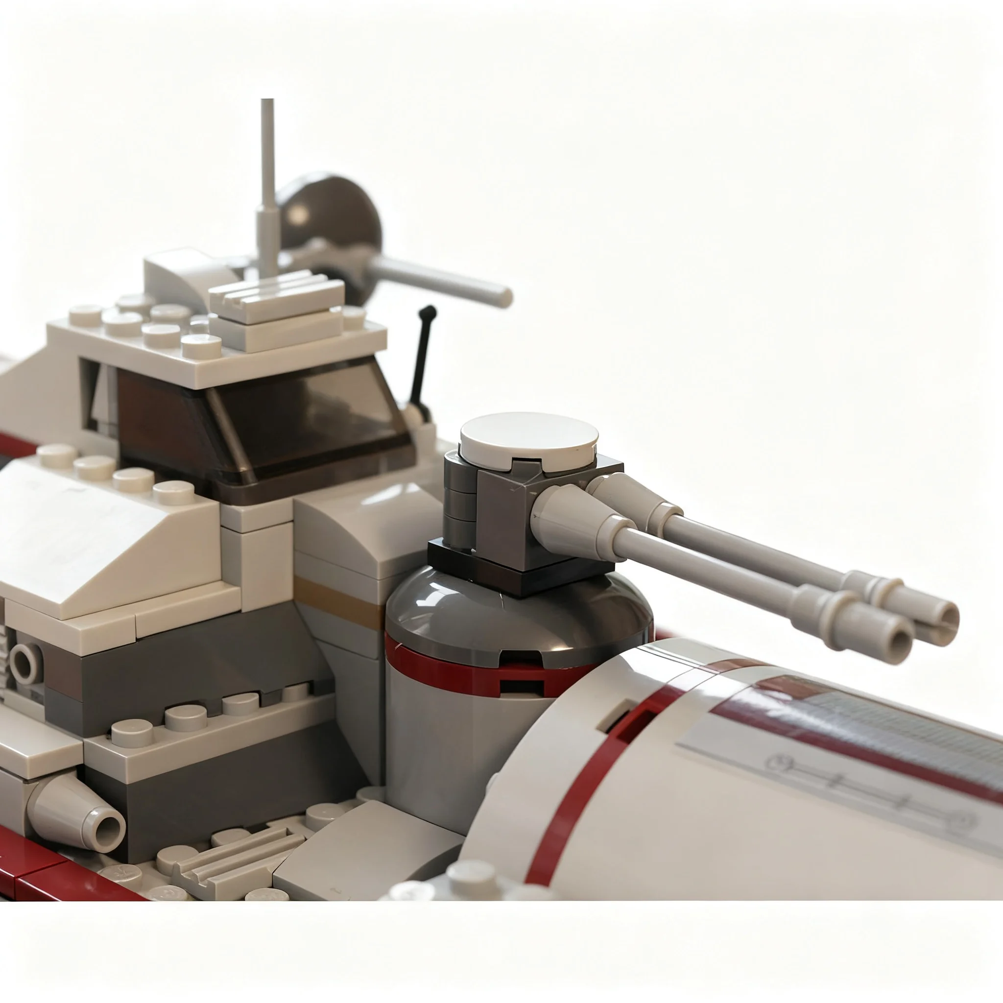 1146pcs MOC Republic Frigate Modification Model Building Blocks Architecture Toys Christmas Gifts Education Kids DIY Idea Brick view 3