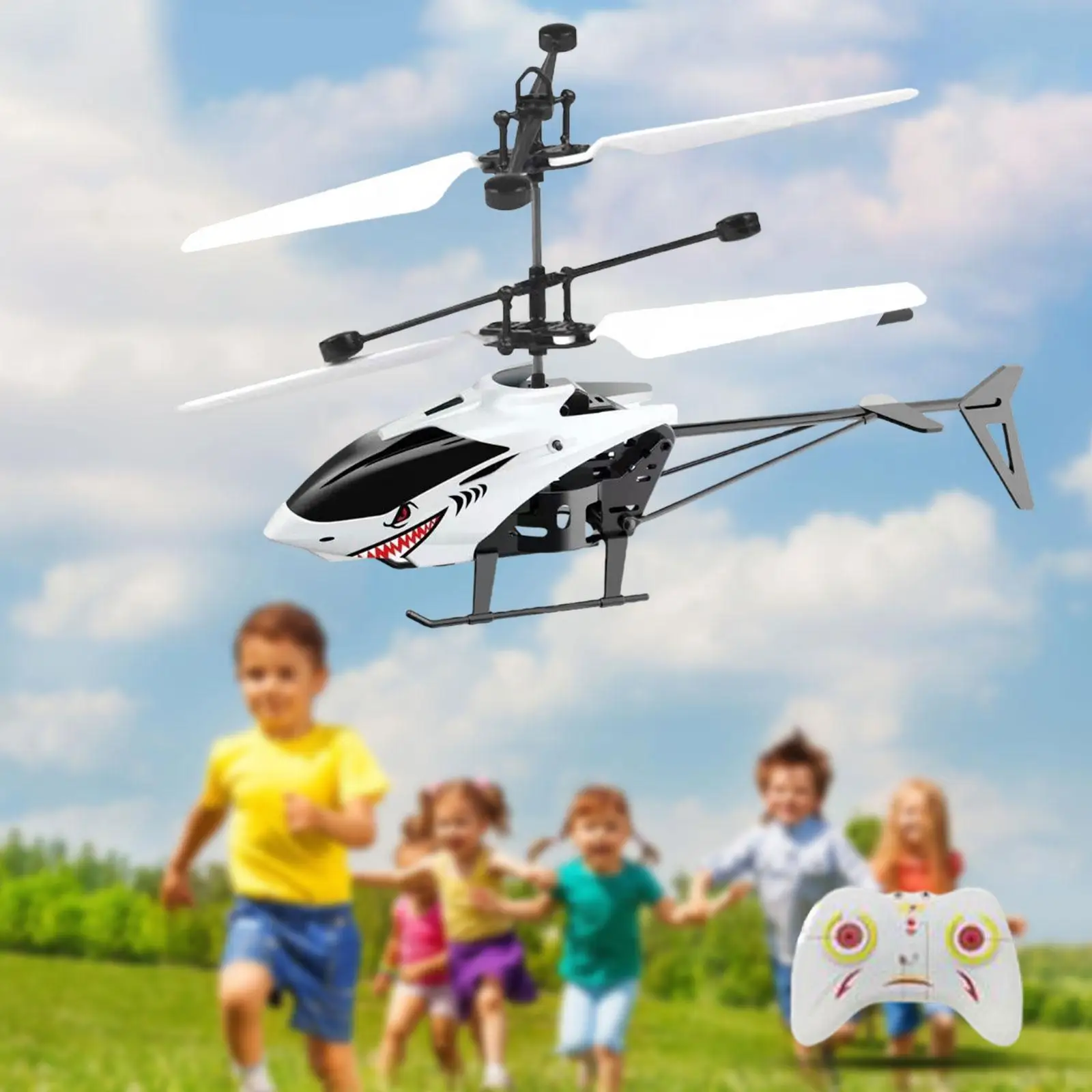 Mini RC Helicopter Induction Toy Remote Control Aircraft Fall Resistant 2CH Electric Flying Helicopter for Kids Gift