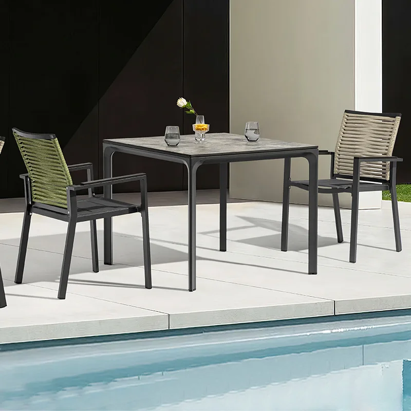 Youlan Outdoor Balcony Small Table and Chair Combination Cross border