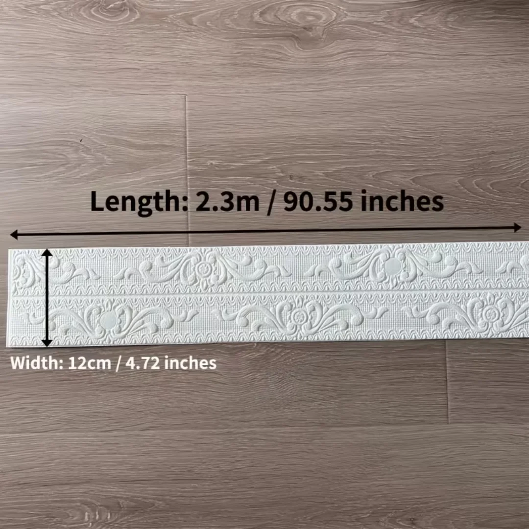 1pc Flexible Foam Molding Trim Crown Molding Wallpaper Border Border 3D Wall Edging Lines Trim For Wall Edge Ceilings Home Decor