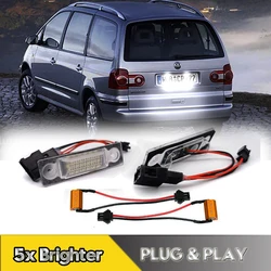 2 pz Canbus LED numero targa luci lampade per VW Sharan MK1 Ford Galaxy Seat Alhambra 7 m8 7 v9 WGR bianco OEM #7 m3943021