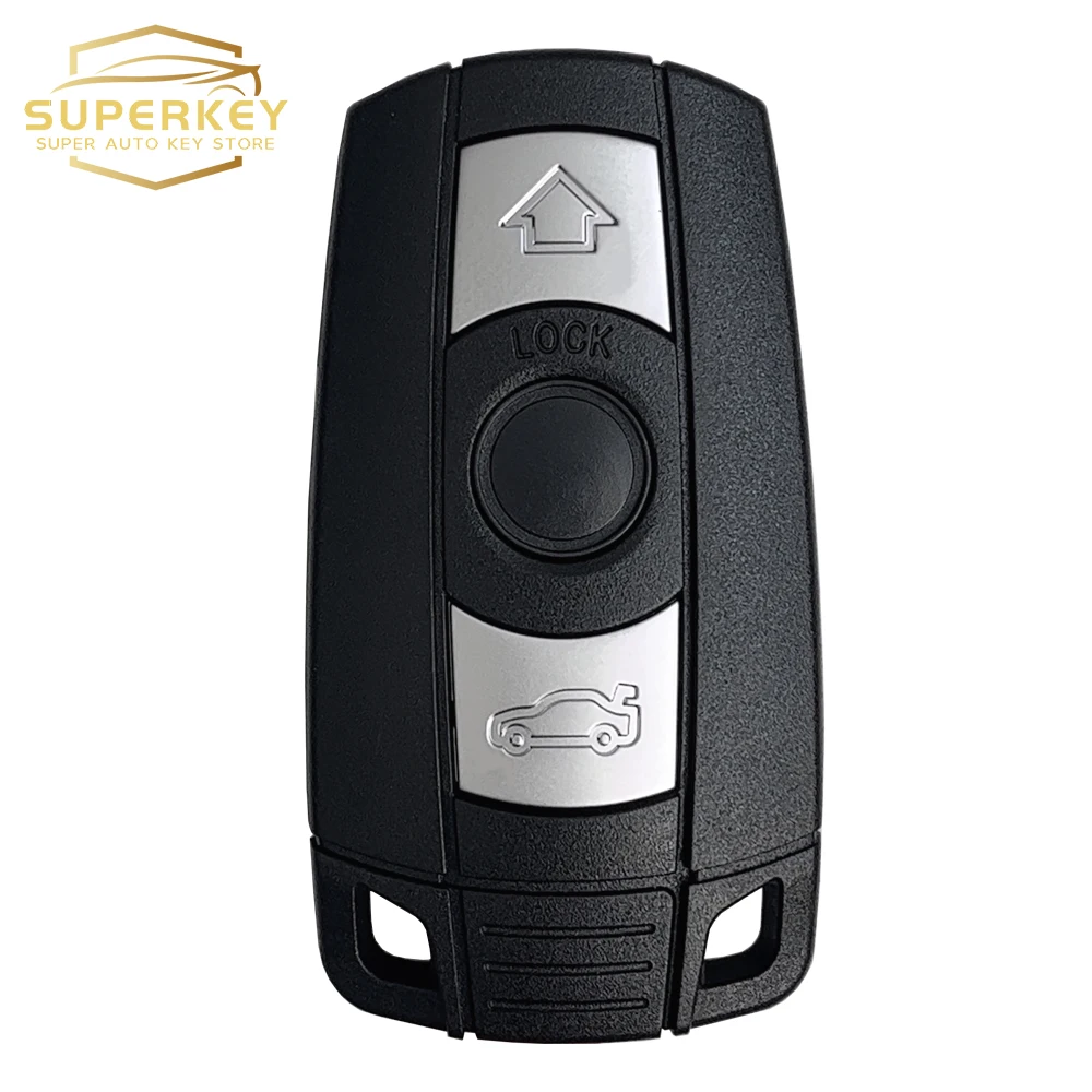 SUPERKEY Cas3 Remote Car Key Shell Case Smart Fob Cover With Logo For BMW 1 3 5 6 Series E90 E91 E92 E93 E60 Cas3+ KR55WK49147