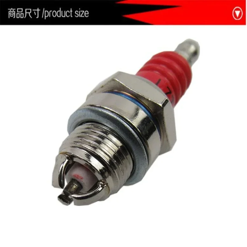 Three-sided Pole Spark Plug L7T 2 Stroke Electrode Gasoline Chainsaw Brush Cutter Engine 2500 3800 4500 5200 Replace Accessories