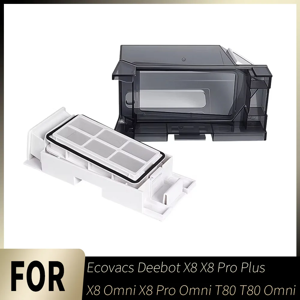 Ersatz-Staubbehälter, langlebig, für Ecovacs Deebot X8, X8 Pro Plus, X8 Omni, X8 Pro Omni, T80, T80 Omni – Ersatzteil-Set für Staubsauger.