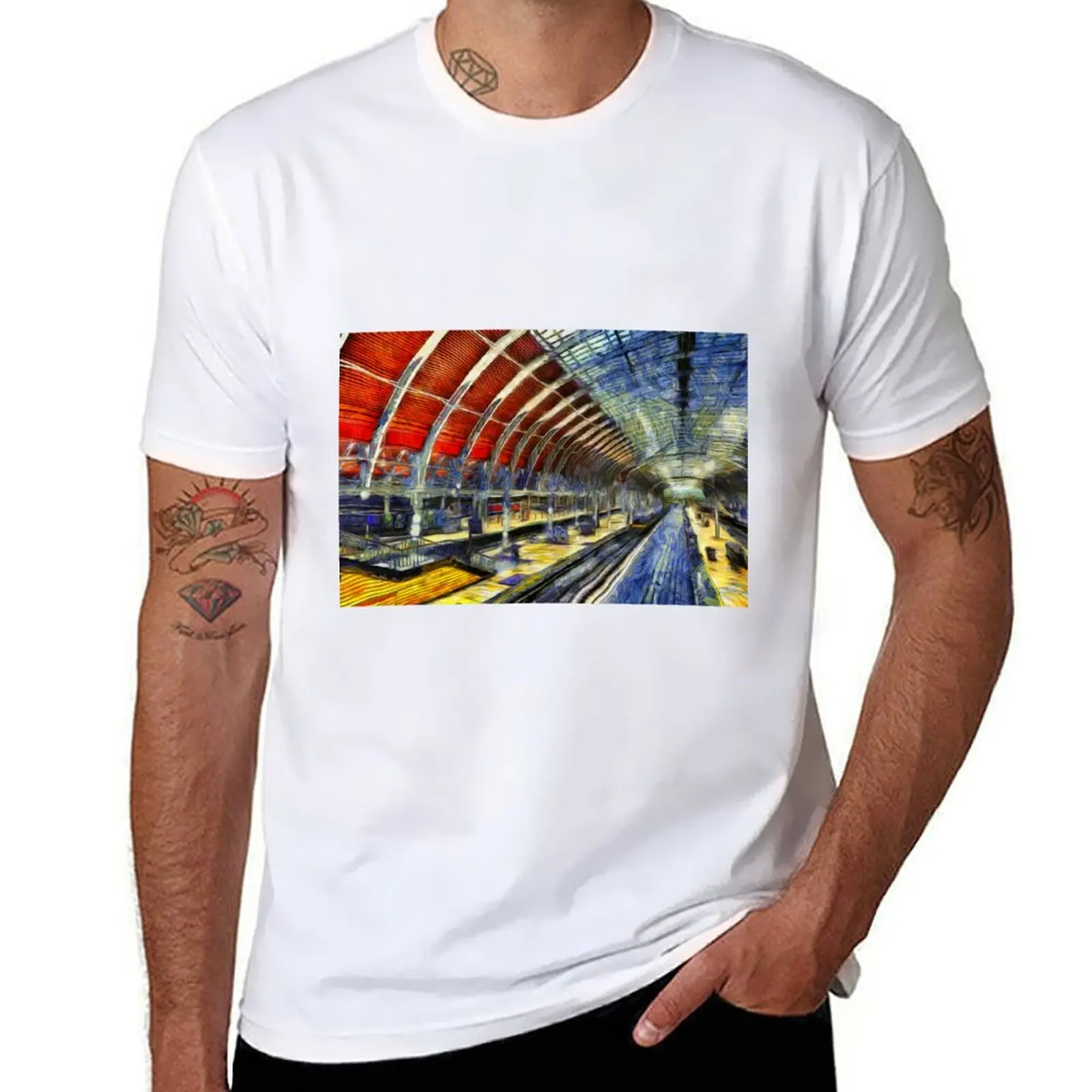 Paddington Station Van Gogh T-Shirt Man t-shirt man clothes mens plain t shirts