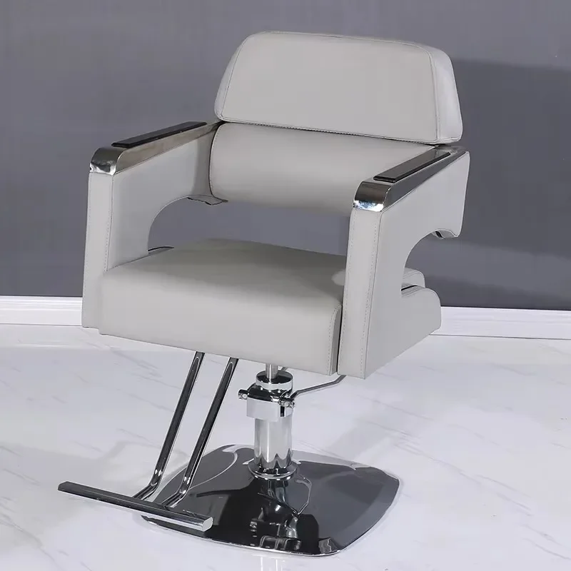 Prenium Black Barber Chair Aesthetic Beauty Comfortable Nordic Hair Chair Stylish Trendy Sillas De Peluquería Salon Furniture