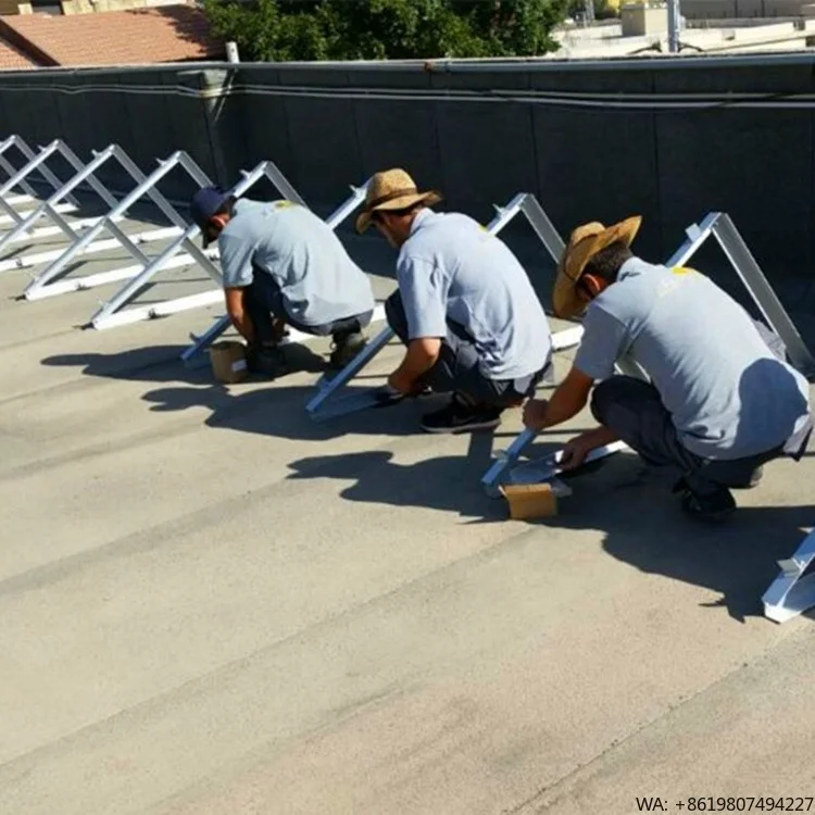 Easy to Install Solar Panel Triangle Brackets Flat Roof Installation for Solar Mounting System