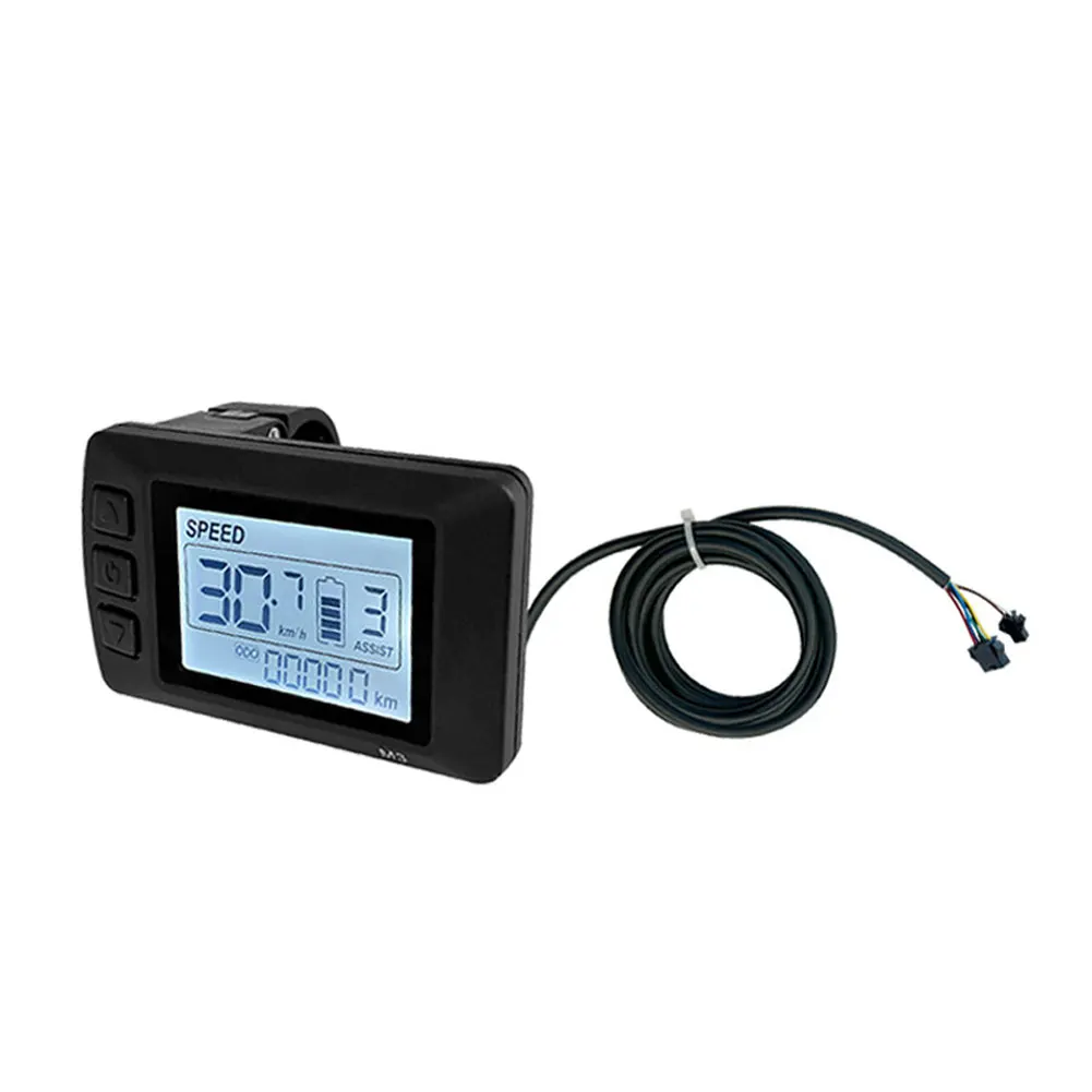 

Electric Bicycle LCD Display Screen LCD-M3 24V-48V Dashboard SM Connector With LED Wire Scooter Parts & Accessories