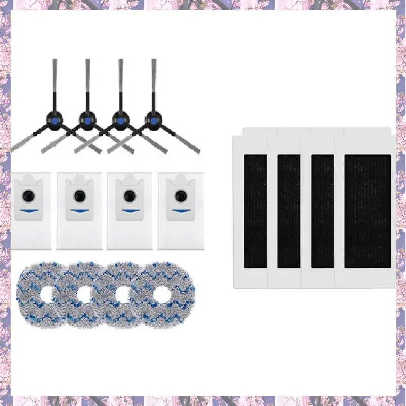 

For Ecovacs X5 PRO Sweeping Robot Accessorie Mop Dust Bag Mop Consumables Side Roller Brush Filter Elements Side Brush
