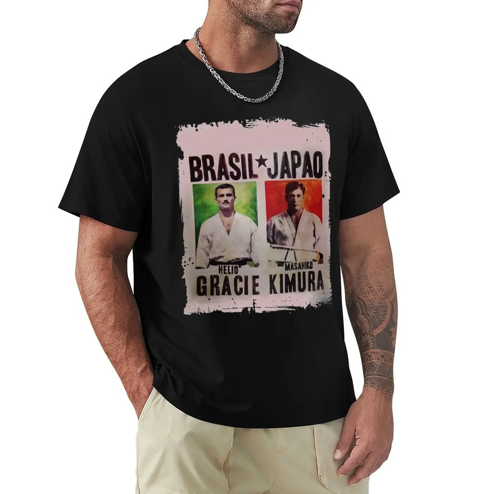 

Grand Master Gracie vs Masahiko Kimura Fight Poster T-Shirt custom t shirt shirts graphic tees custom shirt mens t shirts pack