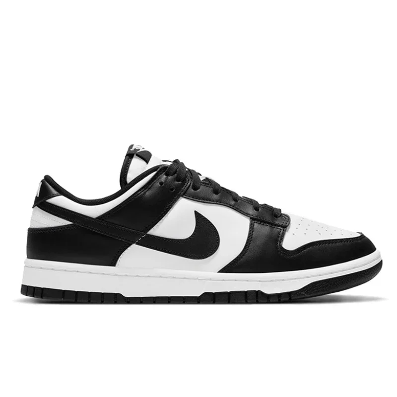 حذاء Nike Dunk Low للرجال والنساء كاجوال للتزلج كلاسيكي أسود وأبيض باندا أصلي غير قابل للانزلاق مريح للجري Sb