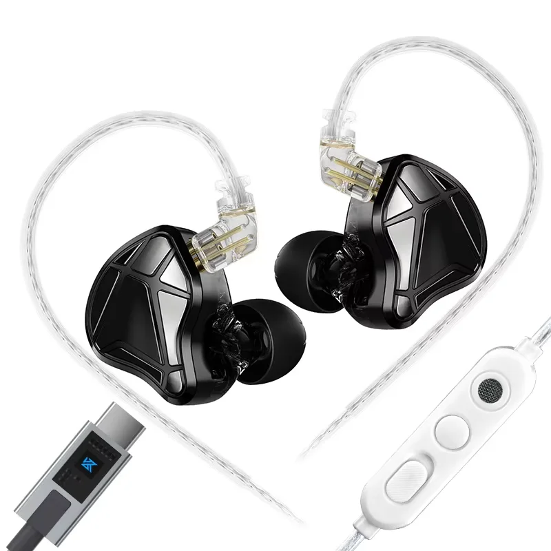 KZ Axas FPS Gaming IEM-hoofdtelefoon, professioneel instelbaar, met DSP-ruisonderdrukking, afneembare 2-pins kabel, ergonomische e-sports-oordopjes, ideaal als cadeau.