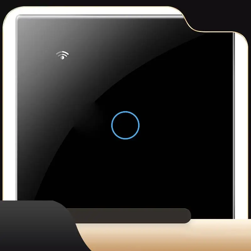 

Интеллектуальный переключатель управления Thoughthome Tuya Zigbee с нулевой пожарной линией 1, черный-T44C