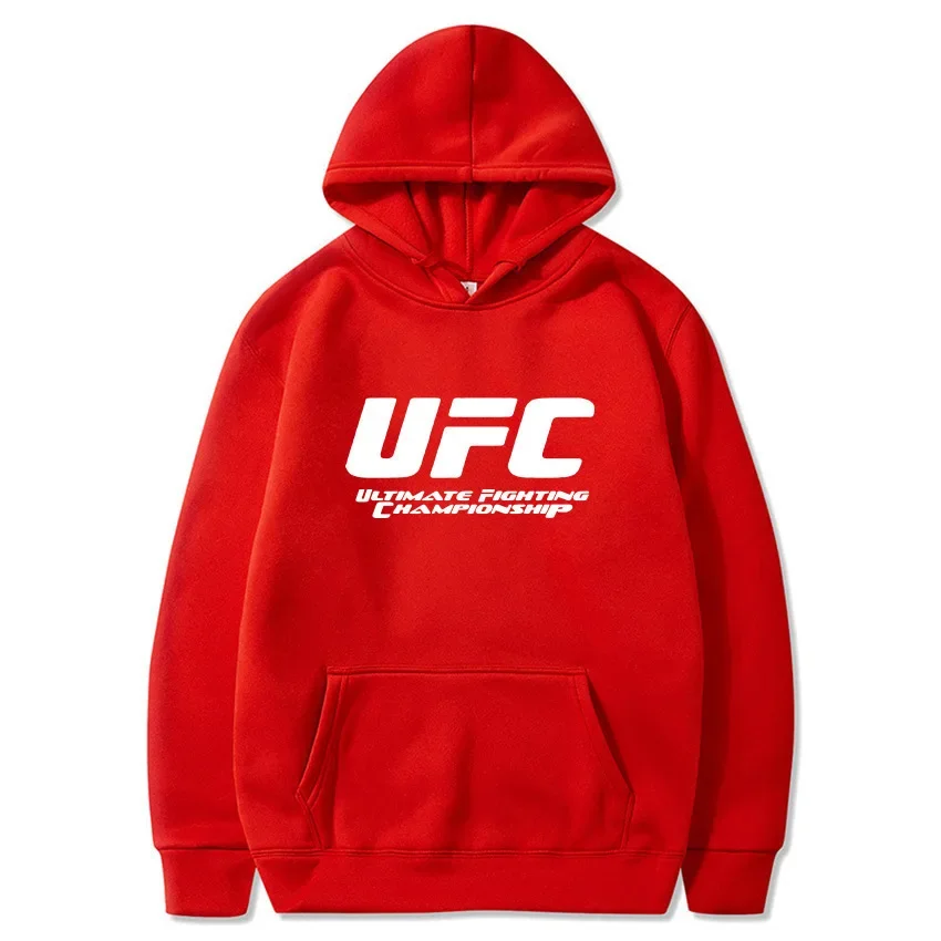 UFC للجنسين مقنعين البلوز الخريف الشتاء القطبية طباعة عارضة الرياضة مقنعين البلوز