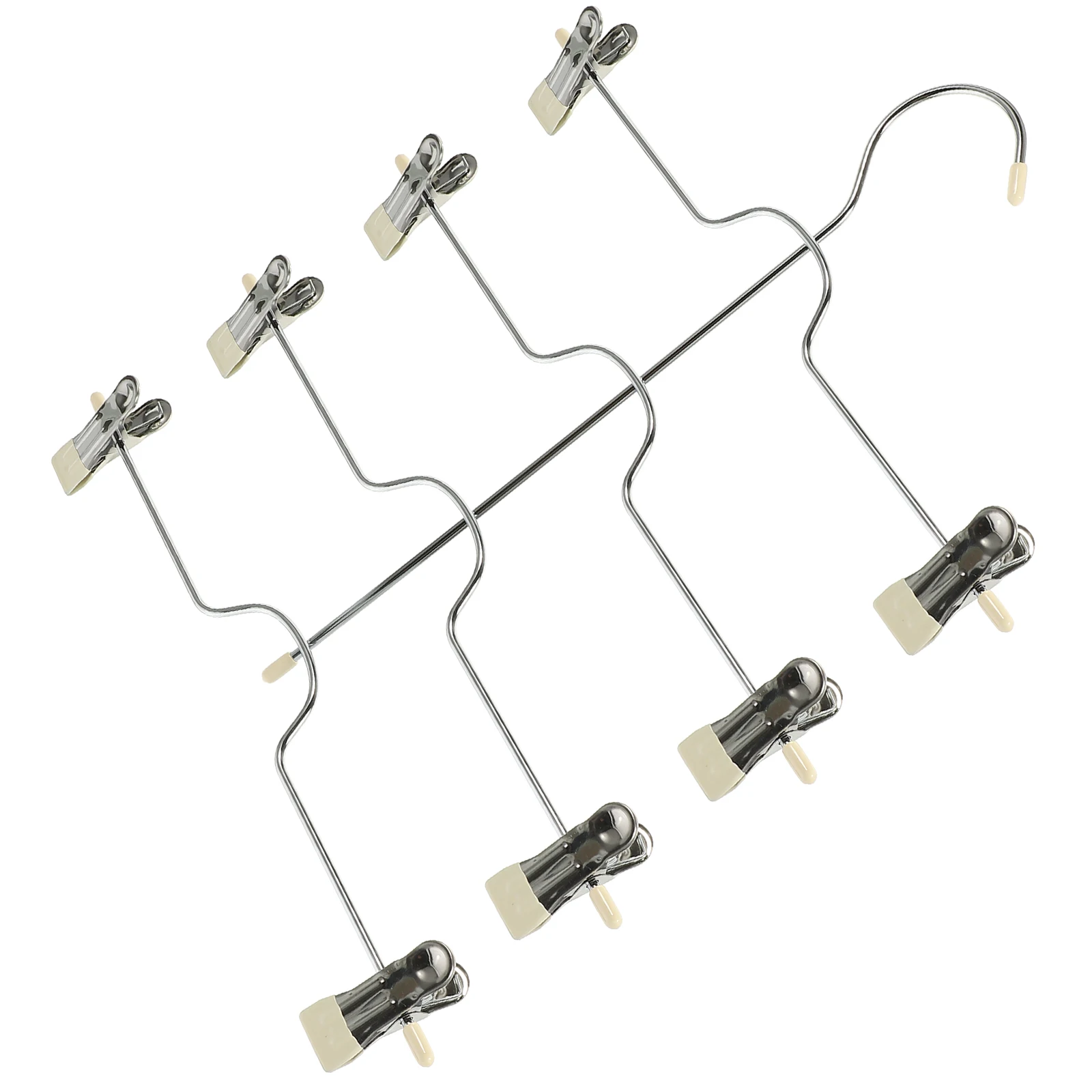 

Multilayer Metal Skirt With Clips For Pants Socks Underwear Strong Non-Slip Closet Organizer Rack Space Saver Home Use Pant