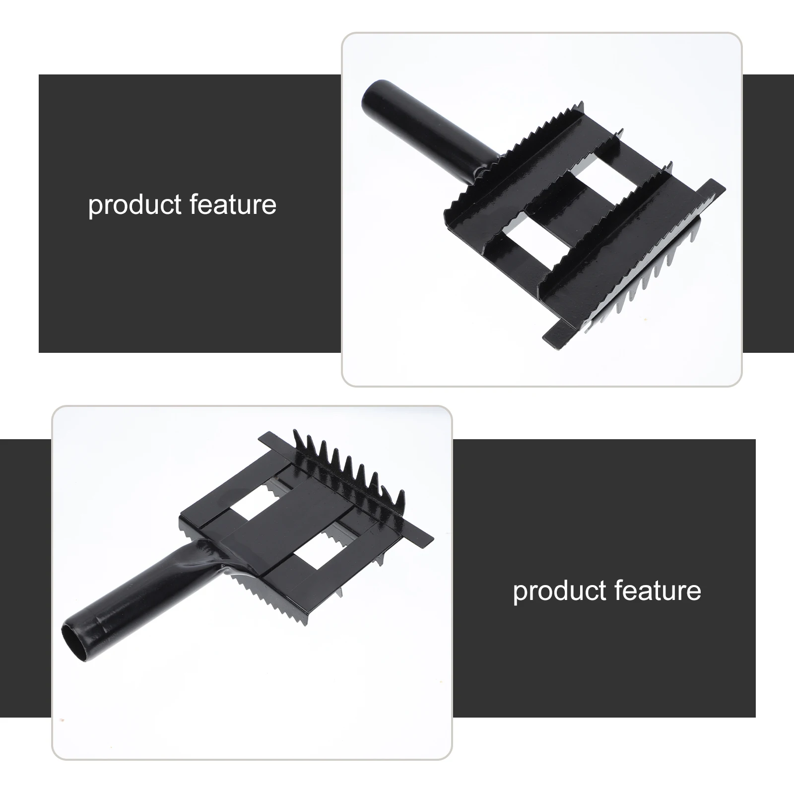 

Iron Serrated Scraper Cattle Hairbrush Ergonomic H Horse Grooming Supplies Easy Clean Durable Livestock Comb Pet Tools