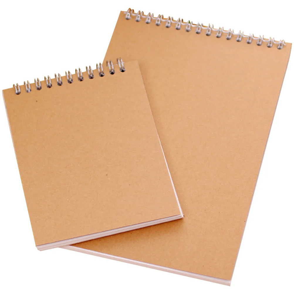 

2 Pcs Sketchbook Kraft Paper A5 Drawing Pads for Adults Students Marker Compatible Lightweight Gifts