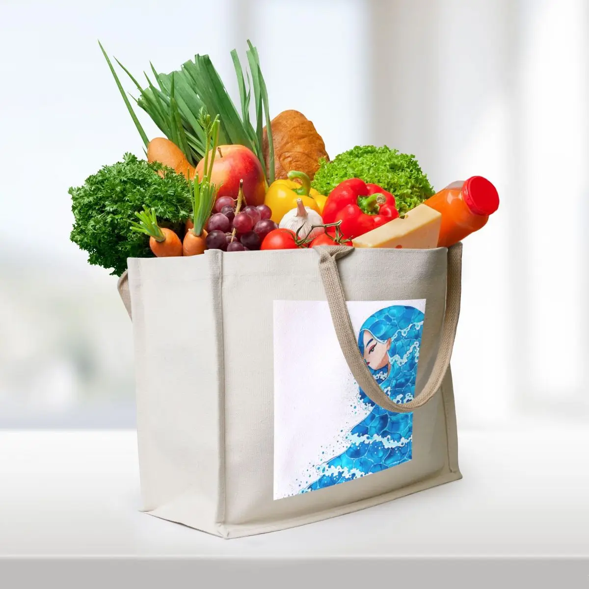 Loreley Tote Bag shoping bag large tote bag Gift bags free delivery bags