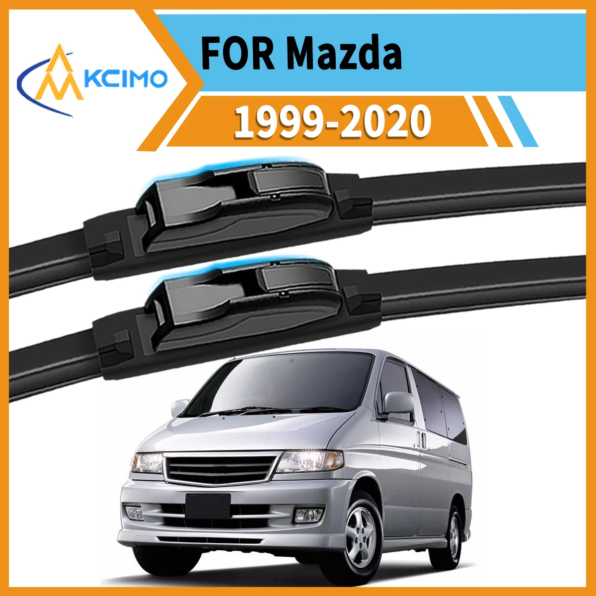 

Superior Wiping Performance 2PCS Front Wipers for Mazda Bongo Friendee 1999-2020 All-Season Clarity Reduced Noise Safe Driving