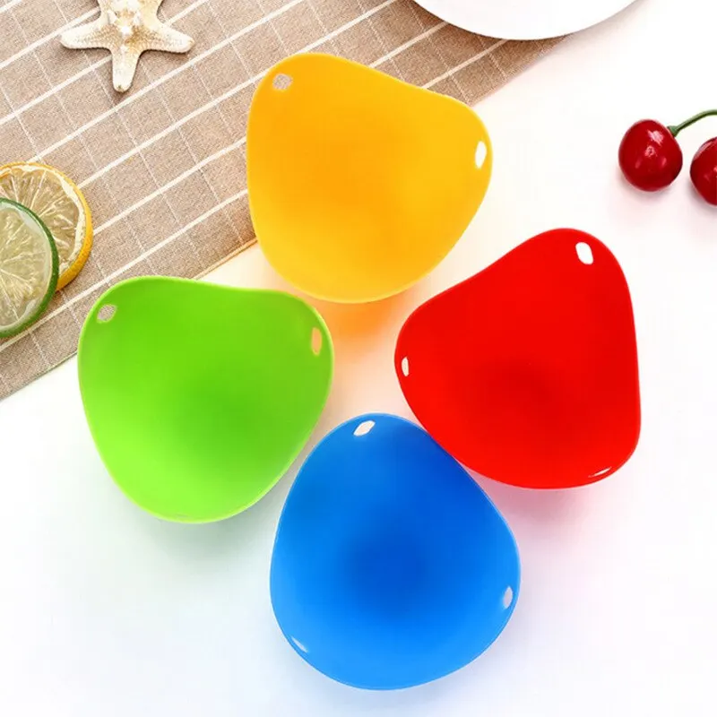 Egg Cooker Mold Silicone Baking Tools Ice Cream Jelly Pudding Soap Cake Household Breakfast High Temperature Resistant