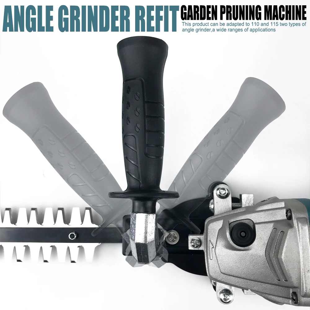 Angle Grinder Refit Garden Pruning Machine Tool Hedge Trimmer Pruning Tools Garden Home Compatible with 110/115 Type Angle Grind