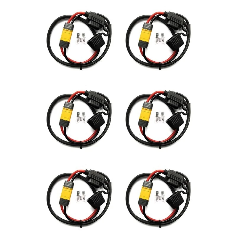 6x-electric-bicycle-battery-power-cable-lithium-battery-controller-fuse-waterproof-14awg-discharge-wire-xt60-b12b