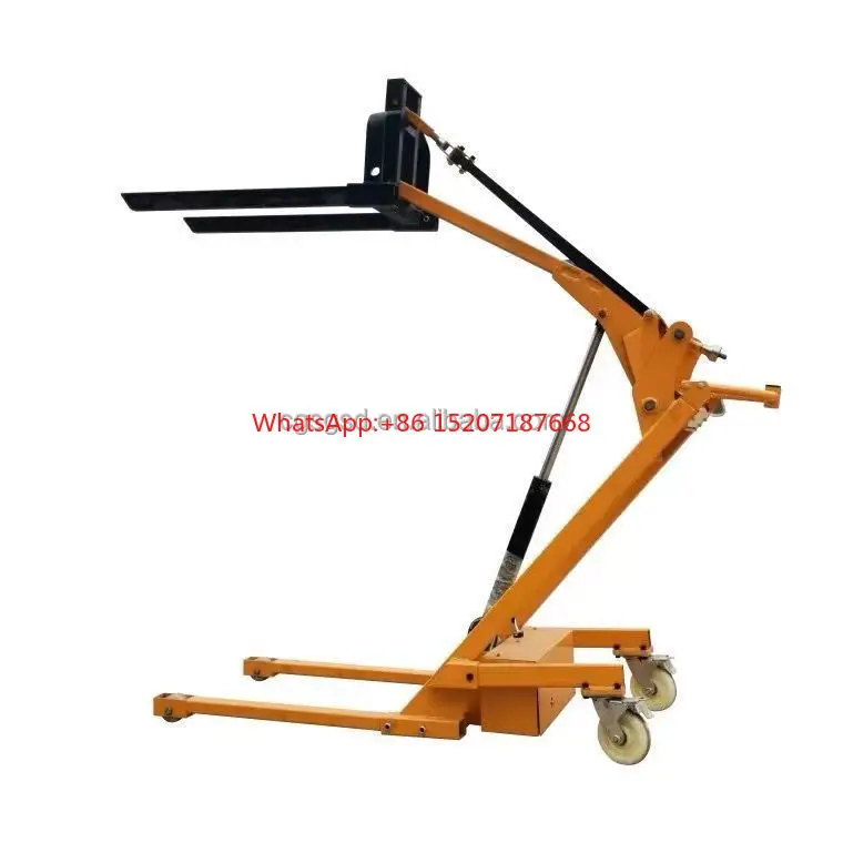 

electric platform stacker self loading pallet stacker pure copper motor curved arm elevated stacker