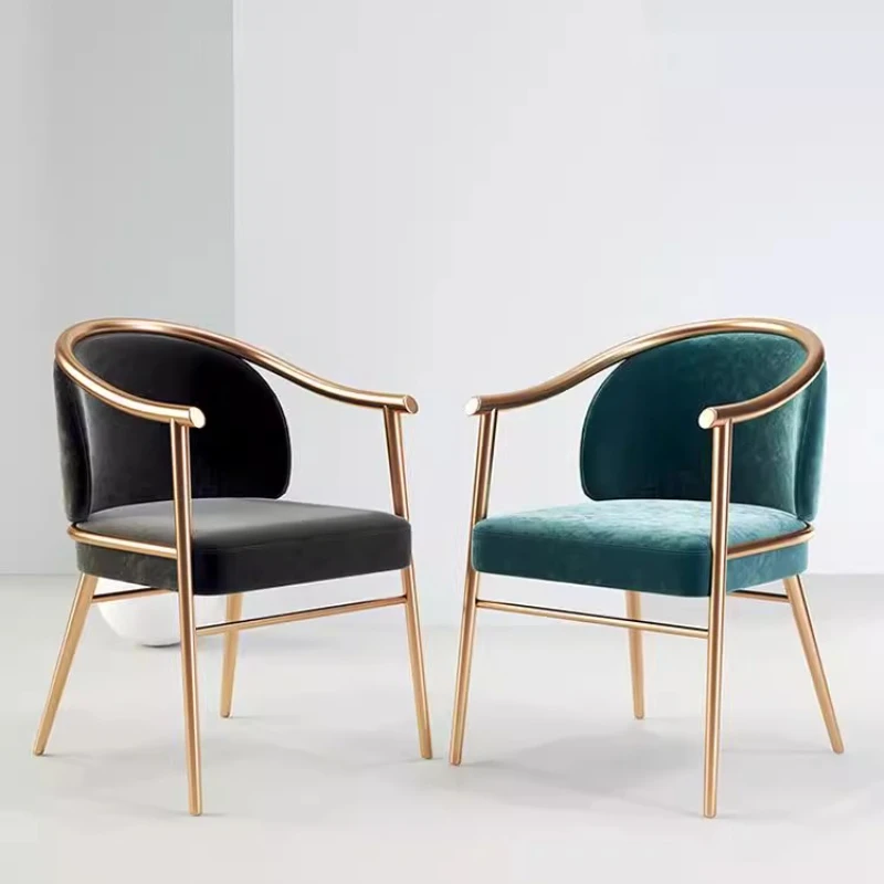 

Modern Light Luxury Fashion Dining Chair Sturdy and Wear-resistant Backrest Esthetisch En Duurzaam Dining Room Furniture