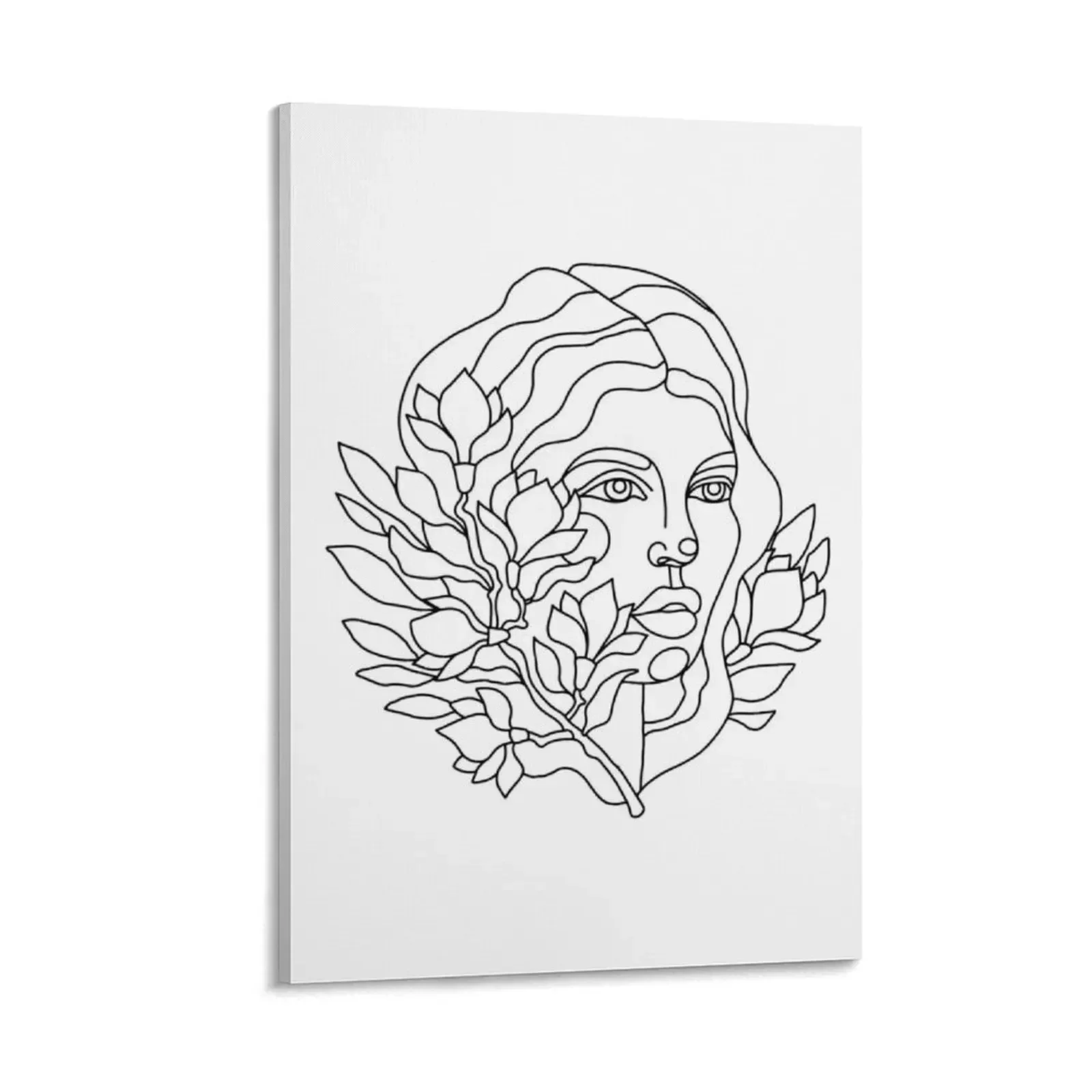 

Woman and Magnolias Canvas Painting painting Decoration for bedroom room decorations for men