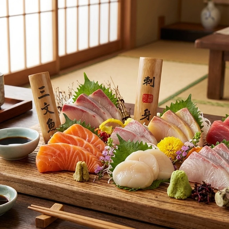 

Japanese Style Bamboo Engraved Signboard Restaurant Seafood Menu Plaque Sushi Sashimi Cuisine Izakaya Bar Advertising Sign