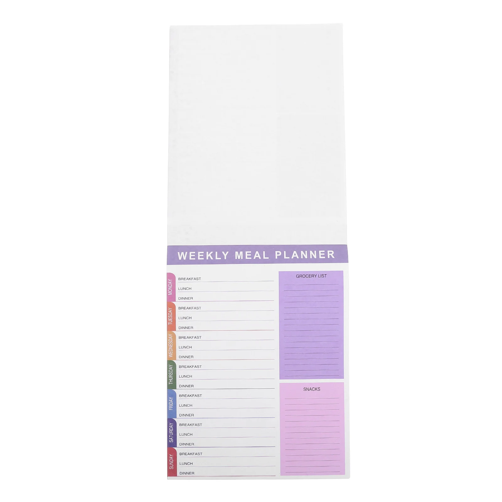 

60 Sheets Meal Notebook Minimalist Weekly Menu Pad For Fridge Grocery List Recipe Keeper Undated Daily Planner Meal Prep