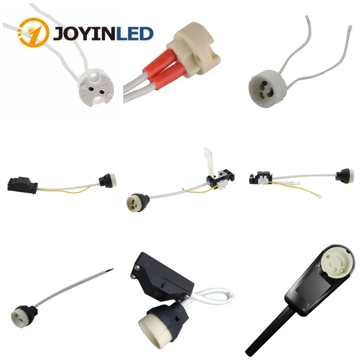 

15 см цоколи GU10/MR16 Проводка лампы для галогенных розеток GU10 или светодиодной лампы 1 разъем цоколя Gu10, керамический держатель