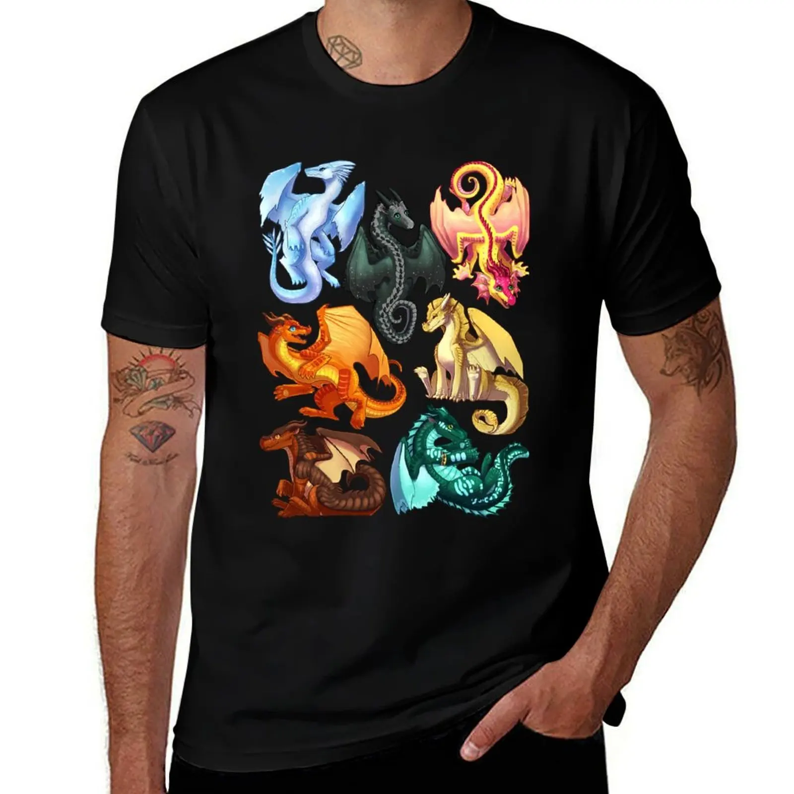 

Wings of Fire Jade Winglet Dragonets Moonwatcher Winter Qibli Peril Turtle Umber Kinkajou Funny T-Shirt