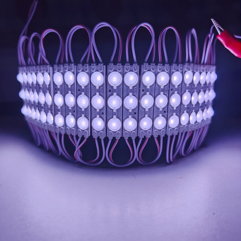 200Pcs Cool White Module 12V 2835 SMD 3 LEDs Light Advertisement Design Sign Backlight 1.5W 60*11mm Shop Banner Waterproof IP65