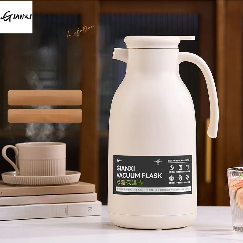 

GIANXI White 1300ML Portable Thermos Bottle Home And Kitchen Thermal Water Bottle With Handle Hot Coffee Thermos Large Capacity