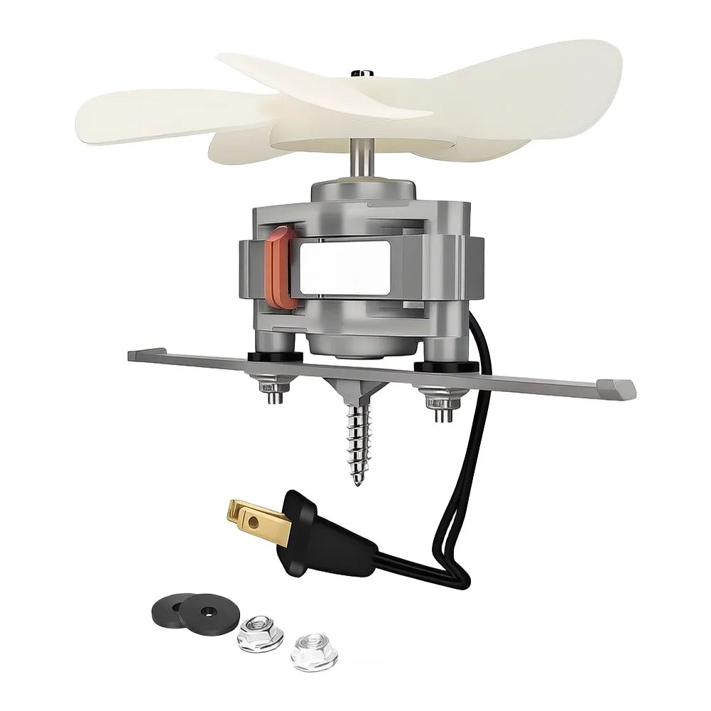 Replacement Motor for S99080199 For Exhaust Fan with Integrated Fan Blade Power Cord and Standard Mounting Accessories
