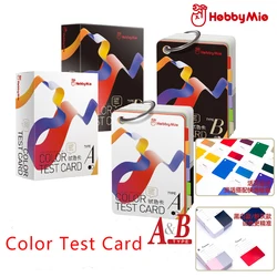 Hobby Mio Color Test Card A&B  Military Model GK Diorama Soldier Avatar Coloring Tool Hobby Making Accessories