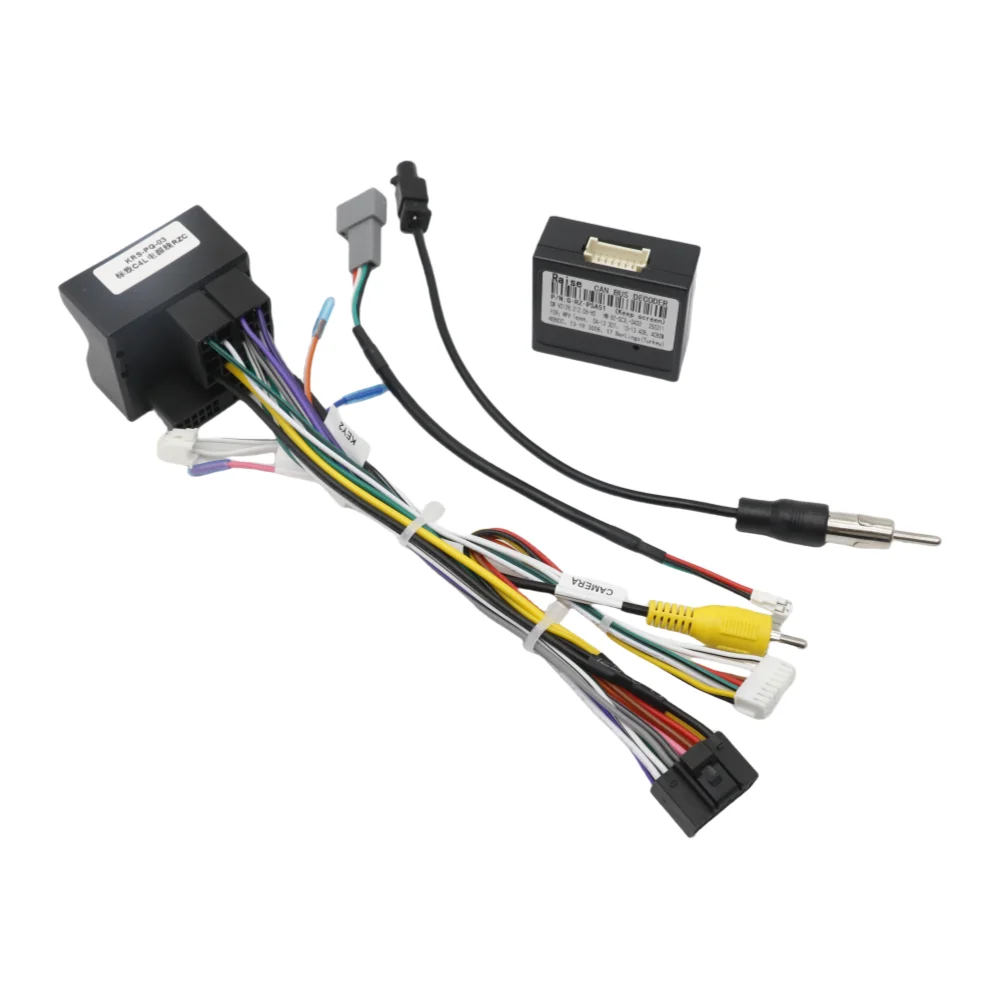 Car Radio Canbus Box Adaptor PSA-RZ-01 For Peugeot 408 308 2007 2008 2009 2010 2011- 2020 16 PIN Power Cable Android 2 Din