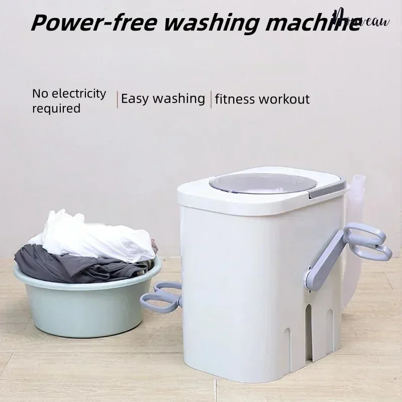 

Manual washing machine for student dormitory, hand-cranked, no electricity, household small size, washing socks and underwear