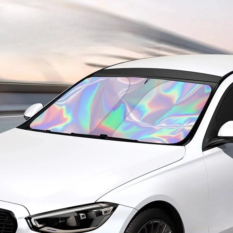 

General car laser sunshade summer front windshield car sunscreen heat shield car interior decoration