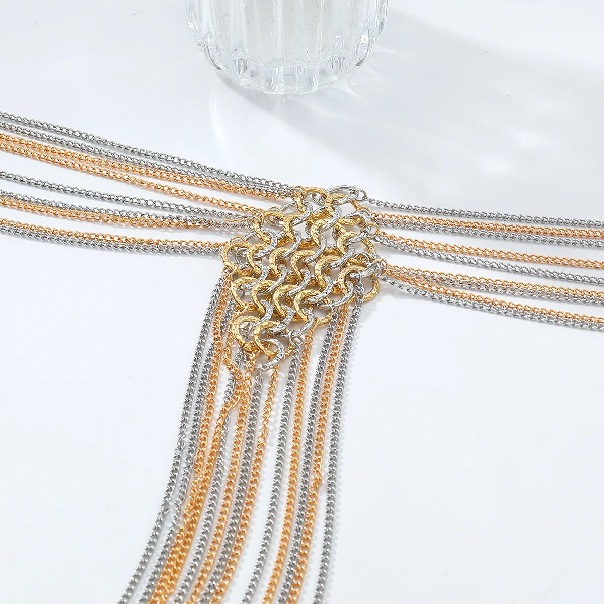 ZAA متعدد الطبقات خمر سلاسل معدنية المختنق القلائد للنساء موضة شرابات طويلة قلادة بيان مجوهرات الرقبة الملحقات