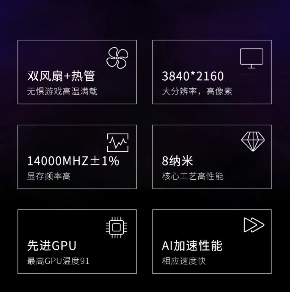 Game graphics card dual fan GPU server large model computing power card reasoning e-sports exclusive