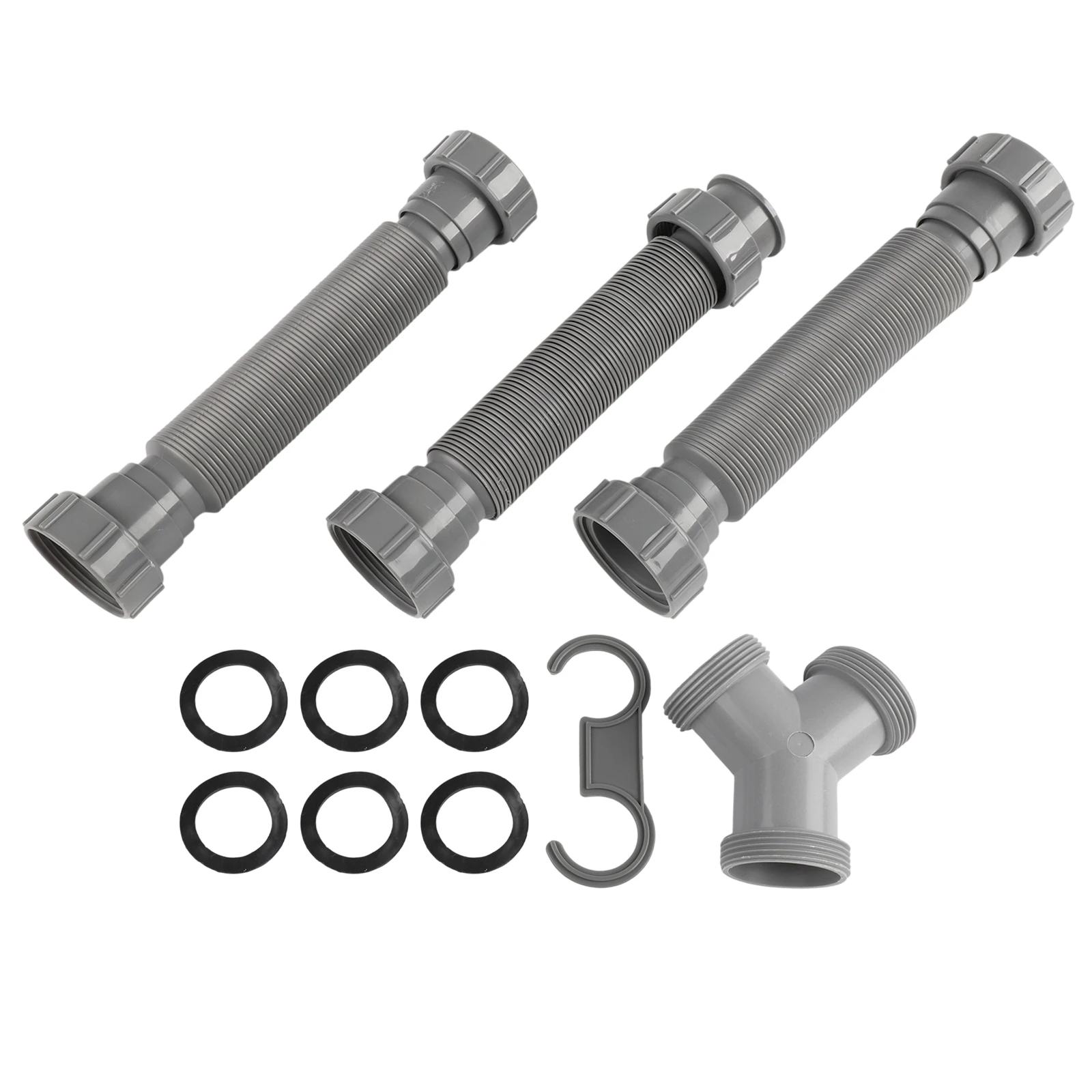 Comprehensive Drainage Kit Adjustable P Trap Multiple Components Included Adjustable Plumbing Drain Pipes Installation Kit