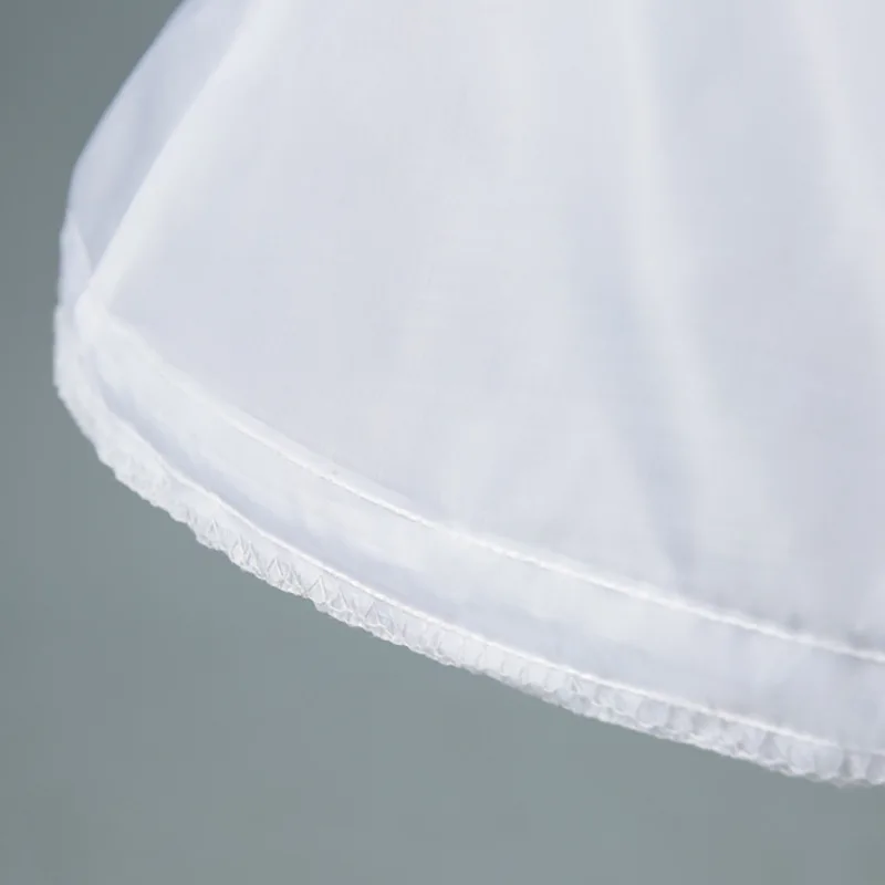 Kinderen Drukte 1 Stalen Ring Bloem Meisje Kleine Trouwjurk Formele Jurk Petticoat Een Staal Elastische Taille Pettiskirt