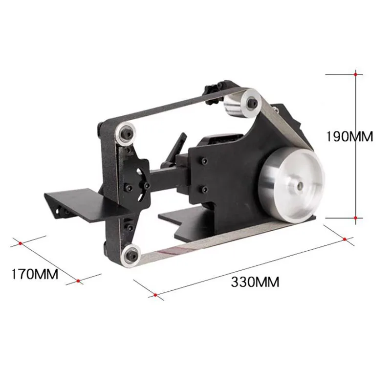 800w bürstenloser Schleifer mit festem Winkels chärfer und 6 freien Schleif bändern Poliers ch neider 762*25mm Werkzeuge