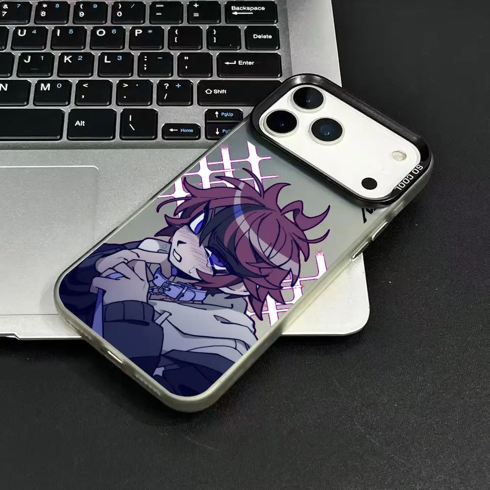 حافظة هاتف H-Hundred Line Last Defense لهاتف آيفون 17 16 15 14 13 12 11 Pro Max Air Matte Laser Aurora مقاومة للصدمات Funda