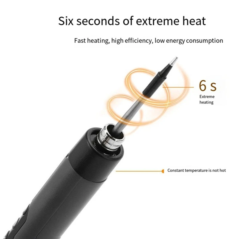 USB digitaler Lötkolben einstellbare Temperatur 300-450 ℃ Typ-C-Schnitts telle Batterie intelligentes Löt schweißen Eisen Werkzeug