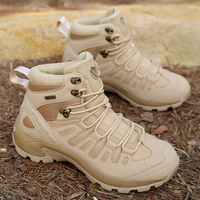 Men's Outdoor Ankle Boots Hiking Shoes Desert Boots Anti Slip Men's Sports Combat Shoes Durable Work Thick Soled Training Shoes