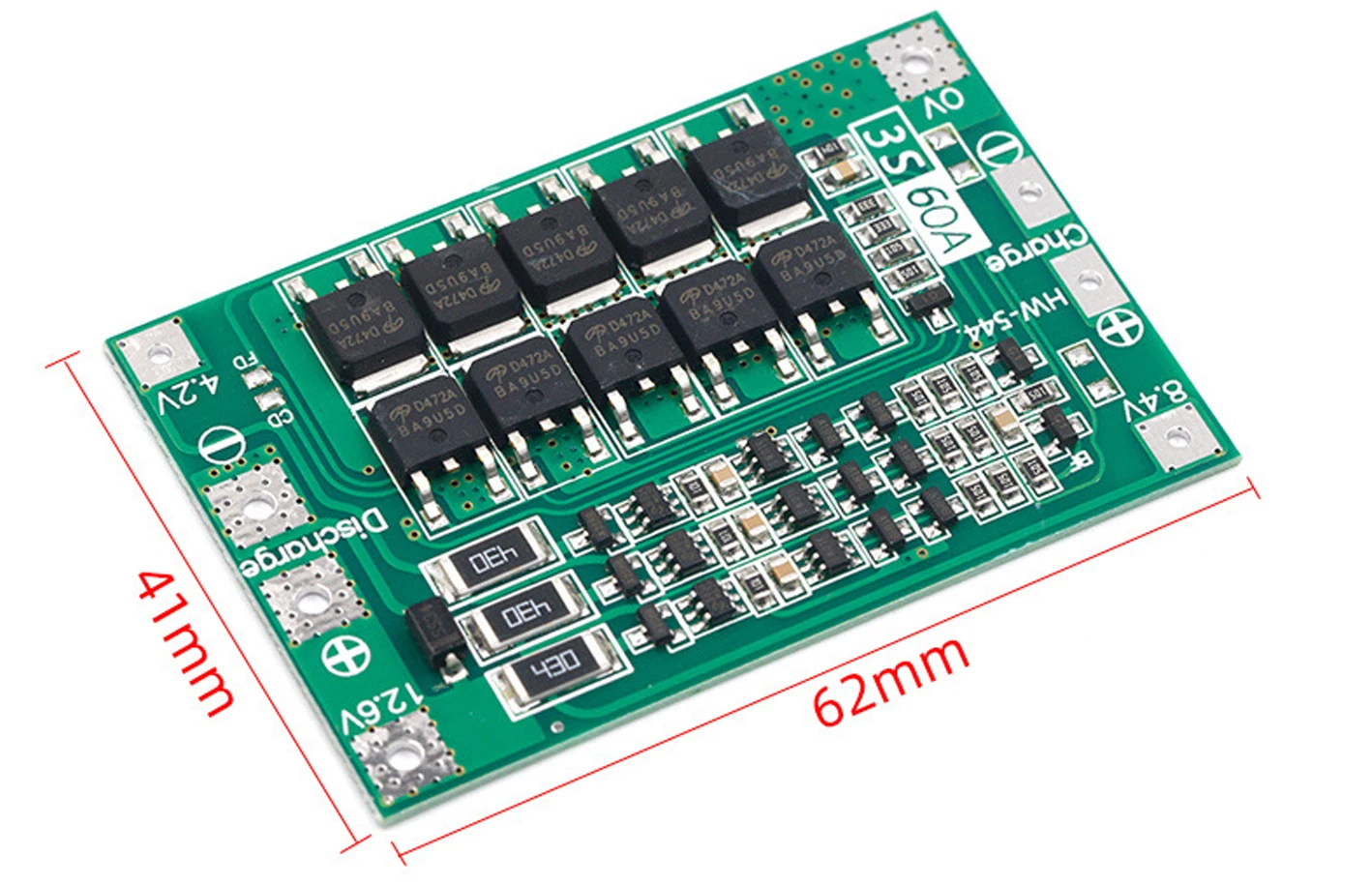3S 4S Li-Ion Lithium-Akku 18650 Lade- und Schutzplatine BMS 20A 25A 40A 60A mit verbessertem Balancing für Bohrmaschinen – Detail 9